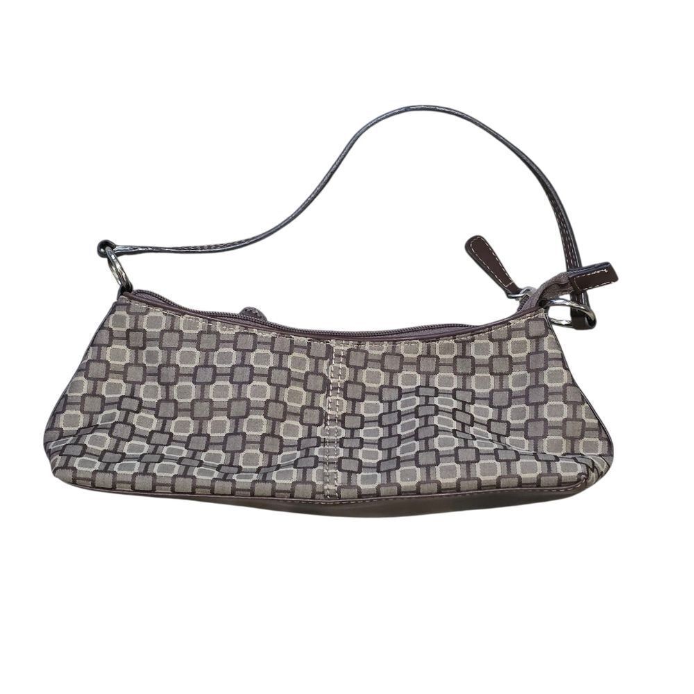 Stylish Liz Claiborne Brown Patterned Women's Under Arm Bag